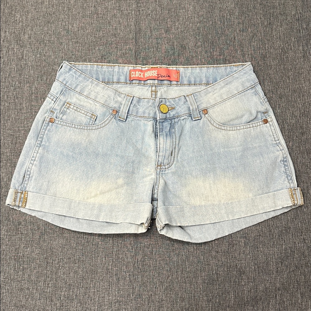 CLOCK HOUSE Light Blue Denim Shorts